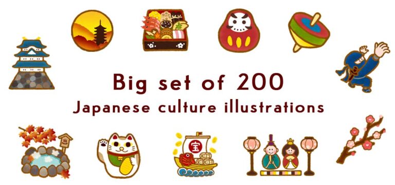 日本文化のイラスト 200個セット ② (47〜98) - RIKA MUSEUM Bild & Inspiration 日本文化のイラスト 200個セット ② (47〜98) - RIKA MUSEUM