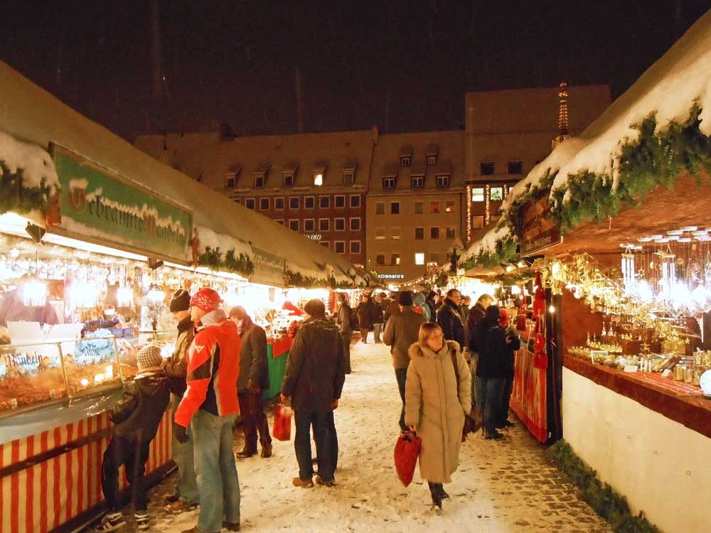 ドイツのニュルンベルクのクリスマスマーケット