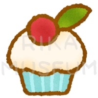 Cup cake 美味しそうなカップケーキのイラスト