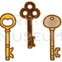 アンティークの鍵のイラスト