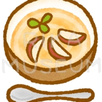 Apple soup ドイツのリンゴのスープのイラスト