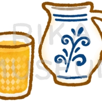 Apple wine ドイツのフランクフルトの名物であるリンゴ酒のイラスト