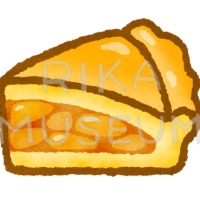 美味しそうなアップルパイのイラスト