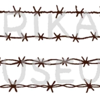 有刺鉄線のイラスト