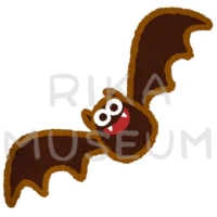 ハロウィンの可愛いコウモリのイラスト
