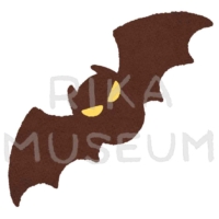 ハロウィンのコウモリのイラスト