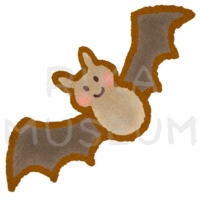 可愛いコウモリのイラスト