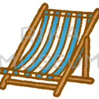 ビーチチェアのイラスト