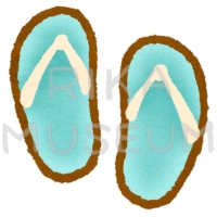 ビーチサンダルのイラスト