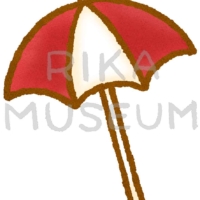 ビーチパラソルのイラスト