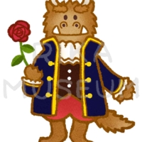 美女と野獣に出てくる野獣のイラスト