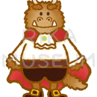 美女と野獣に出てくる野獣のイラスト