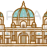 Berlin Cathedral ドイツのベルリン大聖堂のイラスト