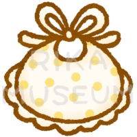 赤ちゃんのよだれかけのイラスト