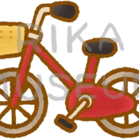 シンプルな自転車のイラスト
