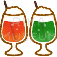 Berliner Weiße ビールをジュースで割ったベルリナーヴァイセのイラスト