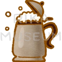 Beer mug 蓋つきのビアマグのイラスト