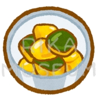 かぼちゃの煮物のイラスト