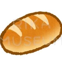 美味しそうなコッペパンのイラスト