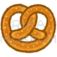 Prezel 美味しそうなブレッツェルのイラスト