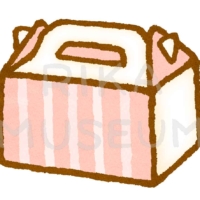 ケーキの箱のイラスト