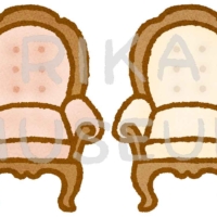 レトロな椅子のイラスト