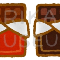 美味しそうな板チョコのイラスト
