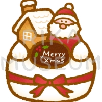 美味しそうなクリスマスケーキのイラスト