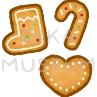 美味しそうなクリスマスクッキーのイラスト