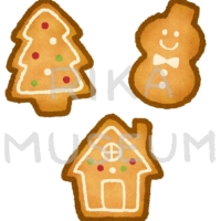 美味しそうなクリスマスクッキーのイラスト