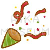 クリスマスのクラッカーのイラスト