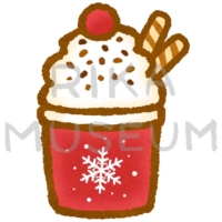 ホイップクリームたっぷりのココアのイラスト