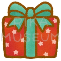可愛いクリスマスプレゼントのイラスト