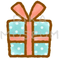 可愛いクリスマスプレゼントのイラスト