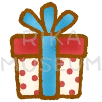 可愛いクリスマスプレゼントのイラスト