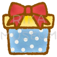 可愛いクリスマスプレゼントのイラスト