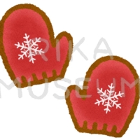 可愛いミトンのイラスト