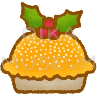 美味しそうなクリスマスパイのイラスト