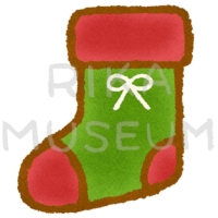 クリスマスの可愛い靴下のイラスト