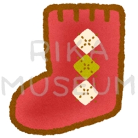 クリスマスの可愛い靴下のイラスト