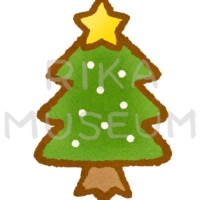 可愛いクリスマスツリーのイラスト