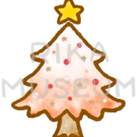 可愛いクリスマスツリーのイラスト