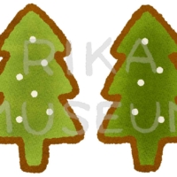 可愛いクリスマスツリーのイラスト