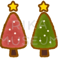 可愛いクリスマスツリーのイラスト