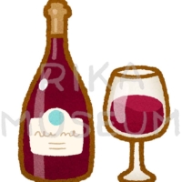 クリスマスワインのイラスト