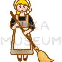 Ella お姫様に変身する前のシンデレラのイラスト