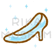 Glass slippers シンデレラのガラスの靴のイラスト