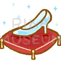 Glass slippers シンデレラのガラスの靴のイラスト