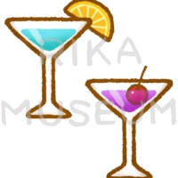 美味しそうなカクテルのイラスト
