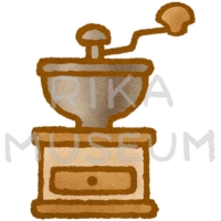 コーヒー豆挽きのイラスト